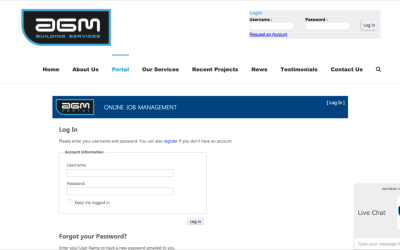 AGM Building Services Portal